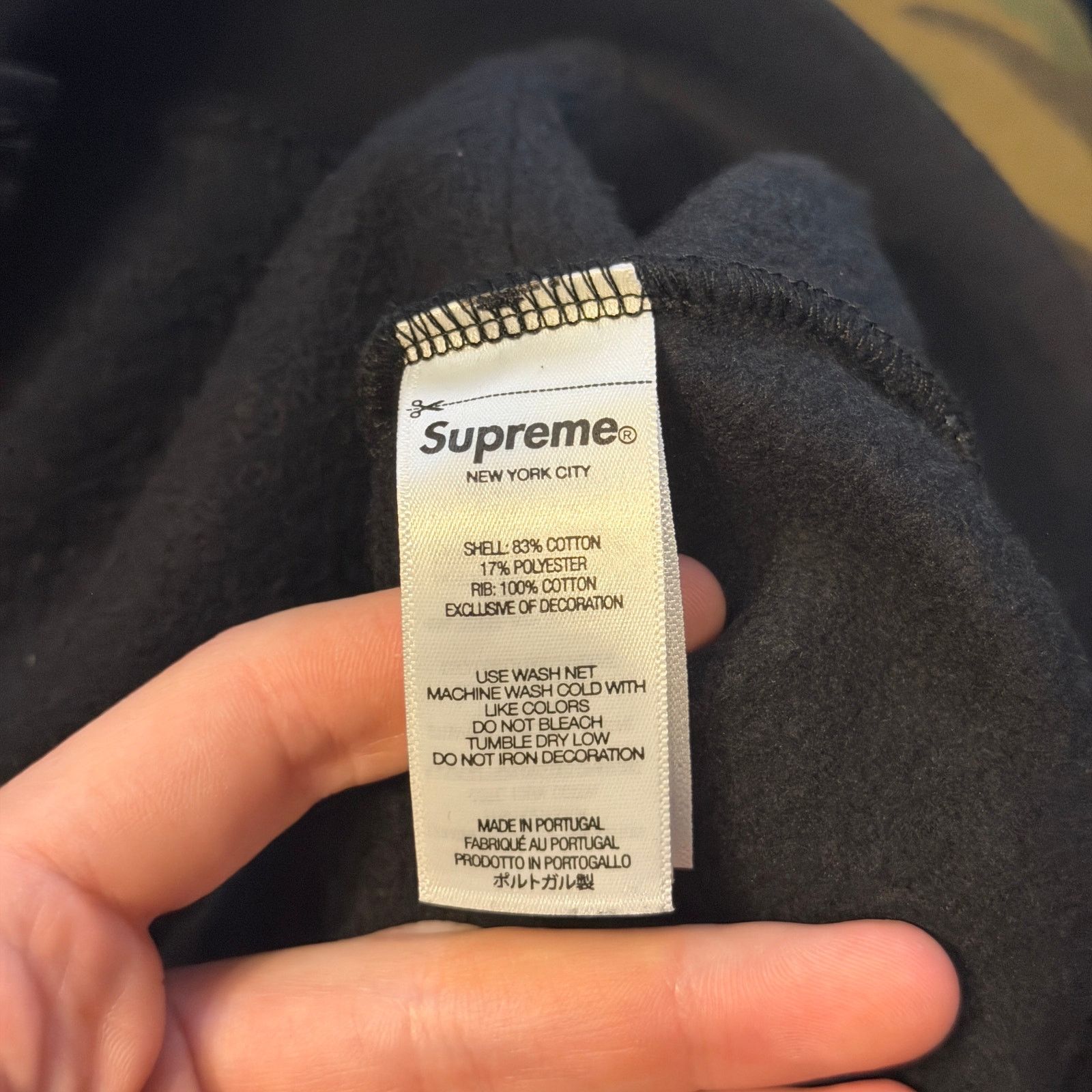 Supreme Supreme Cracked Raglan Black Hoodie Size US XXL / EU 58 / 5 - 5 Thumbnail