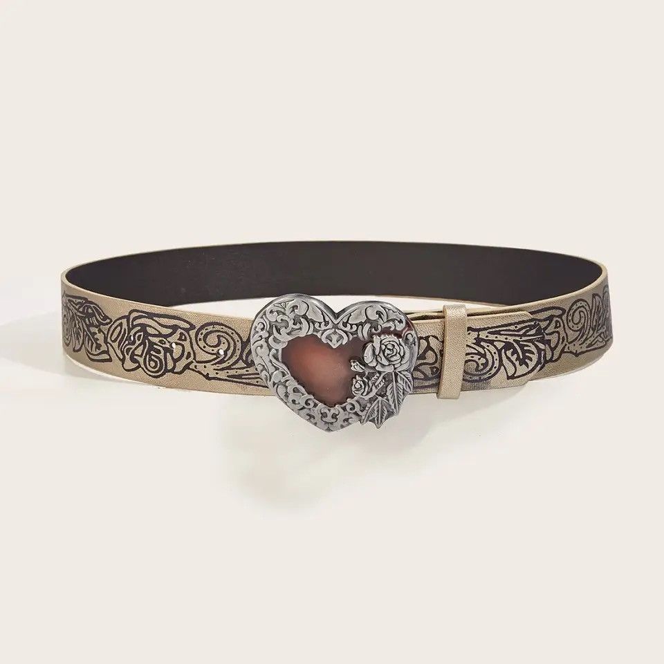 Japanese Brand × Vintage Retro Embossed Love Belt Size ONE SIZE - 3 Thumbnail
