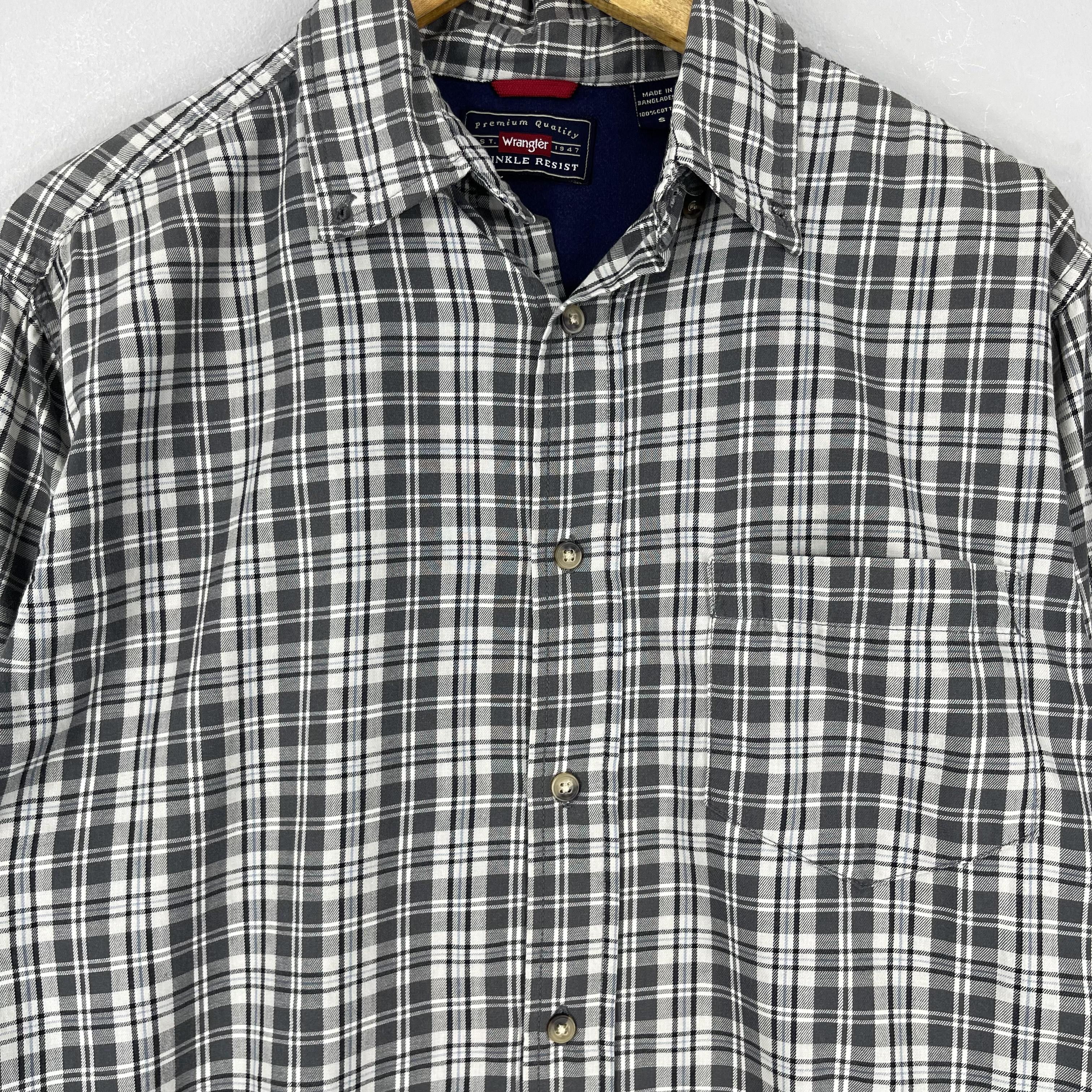 Wrangler Vintage 90's WRANGLER Plaid Checkered Tartan Flannel Shirt Size US S / EU 44-46 / 1 - 2 Thumbnail