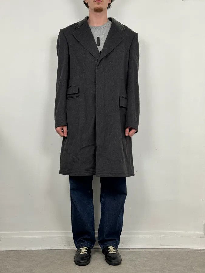 Gucci 2000s Gucci Grey Wool Classy Long Coat Size US L / EU 52-54 / 3 - 2 Thumbnail