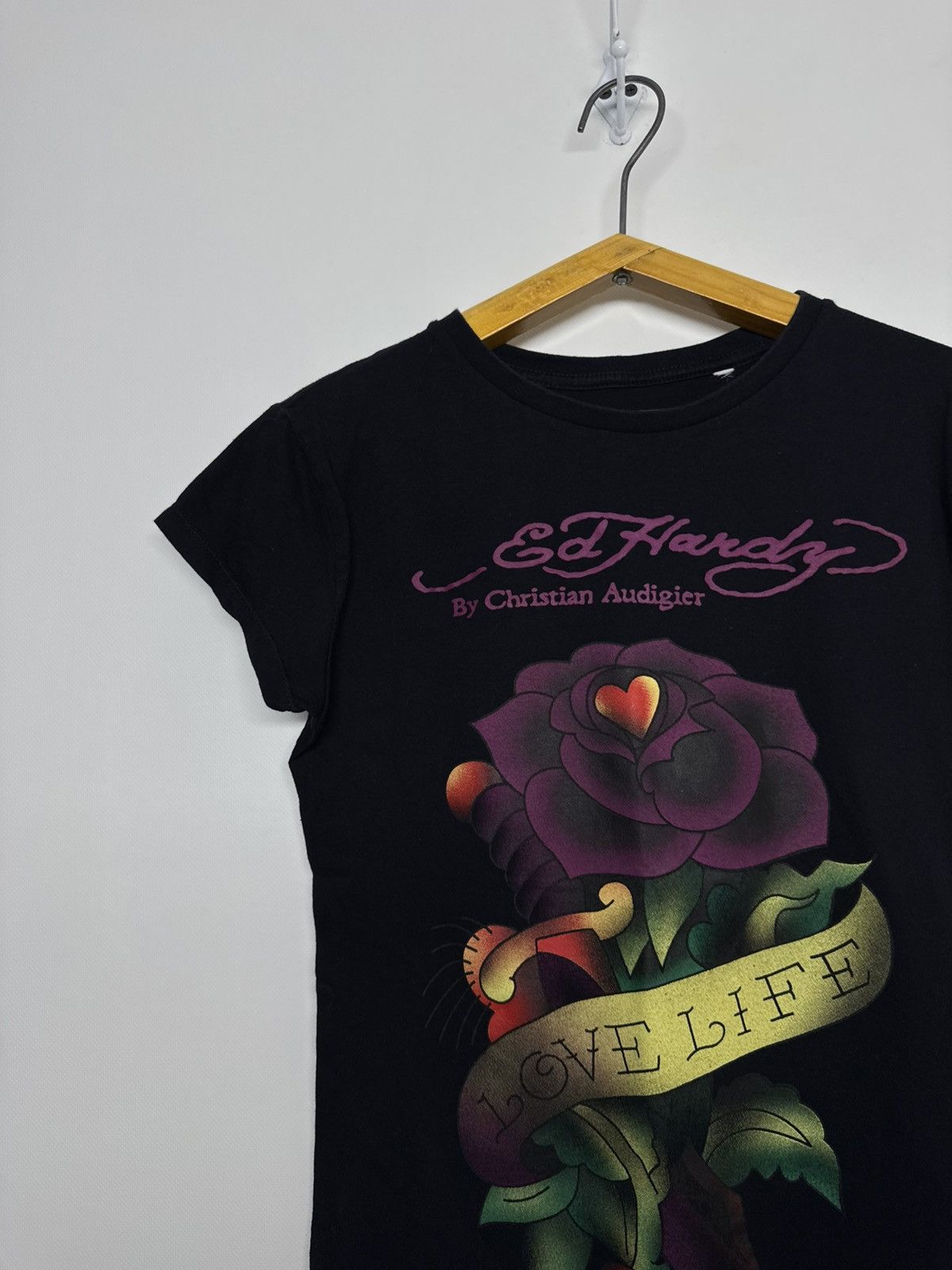 Ed Hardy Ed Hardy Surf Tribe Crazy Detailing Distressed T Shirt Size M / US 6-8 / IT 42-44 - 8 Thumbnail