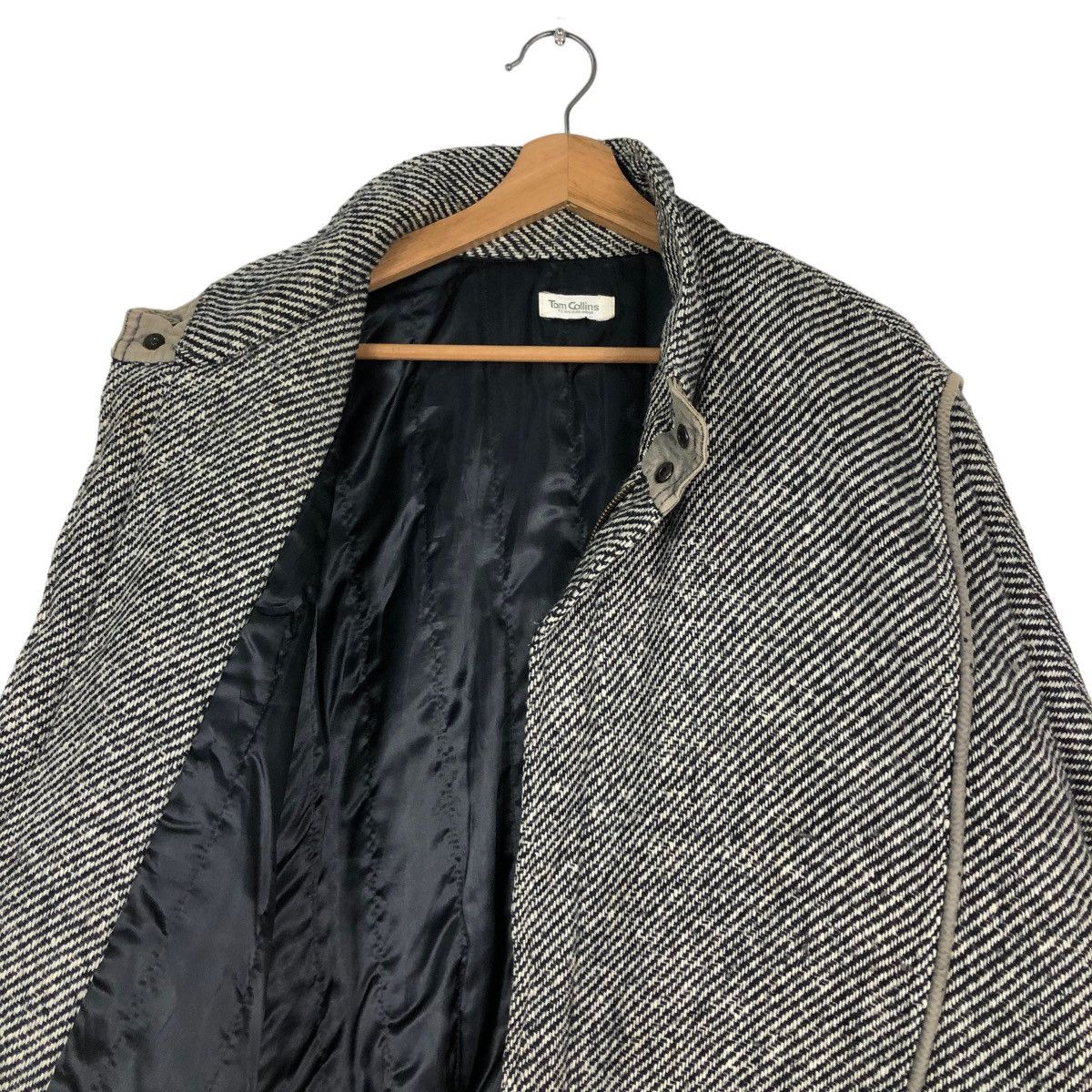Japanese Brand 📌VINTAGE BOMBER JACKET WOOL HERRINGBONE TOM COLLINS Size US L / EU 52-54 / 3 - 5 Thumbnail
