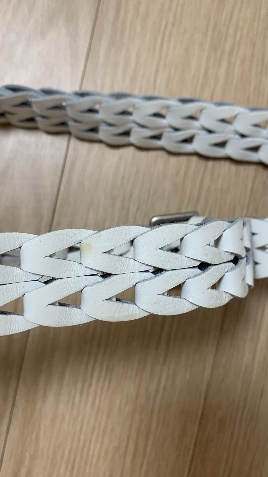 Dior × Hedi Slimane Dior Homme White Braided Belt Very Rare Size ONE SIZE - 6 Thumbnail