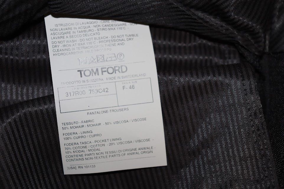 Tom Ford o1rshd1 Evening Pants / Slacks / Formal Trousers in Black Size US 30 / EU 46 - 9 Thumbnail