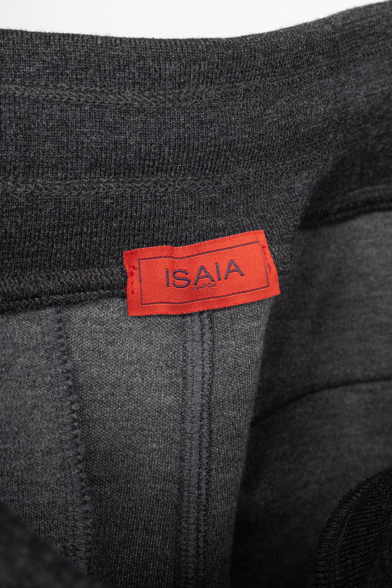 Other ISAIA Dark Grey Wool & Cotton Drawstring Trackpants Size 29" - 9 Thumbnail