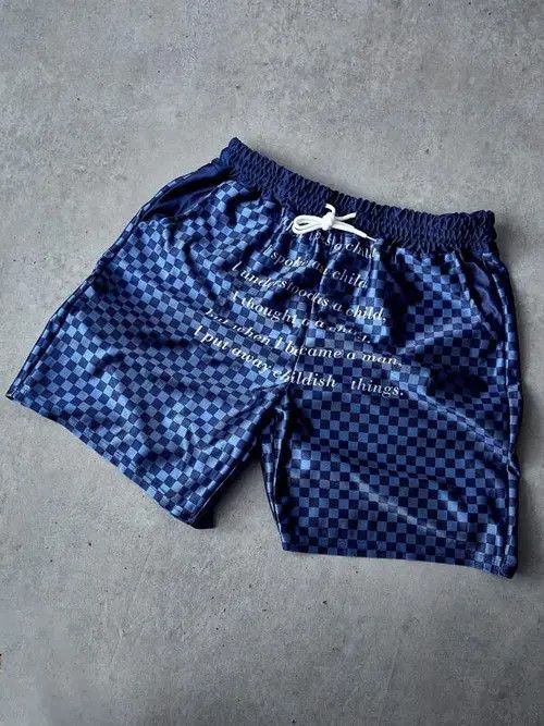 Japanese Brand Print Y2k Shorts DRIP summer Size US 36 / EU 52 - 1 Thumbnail