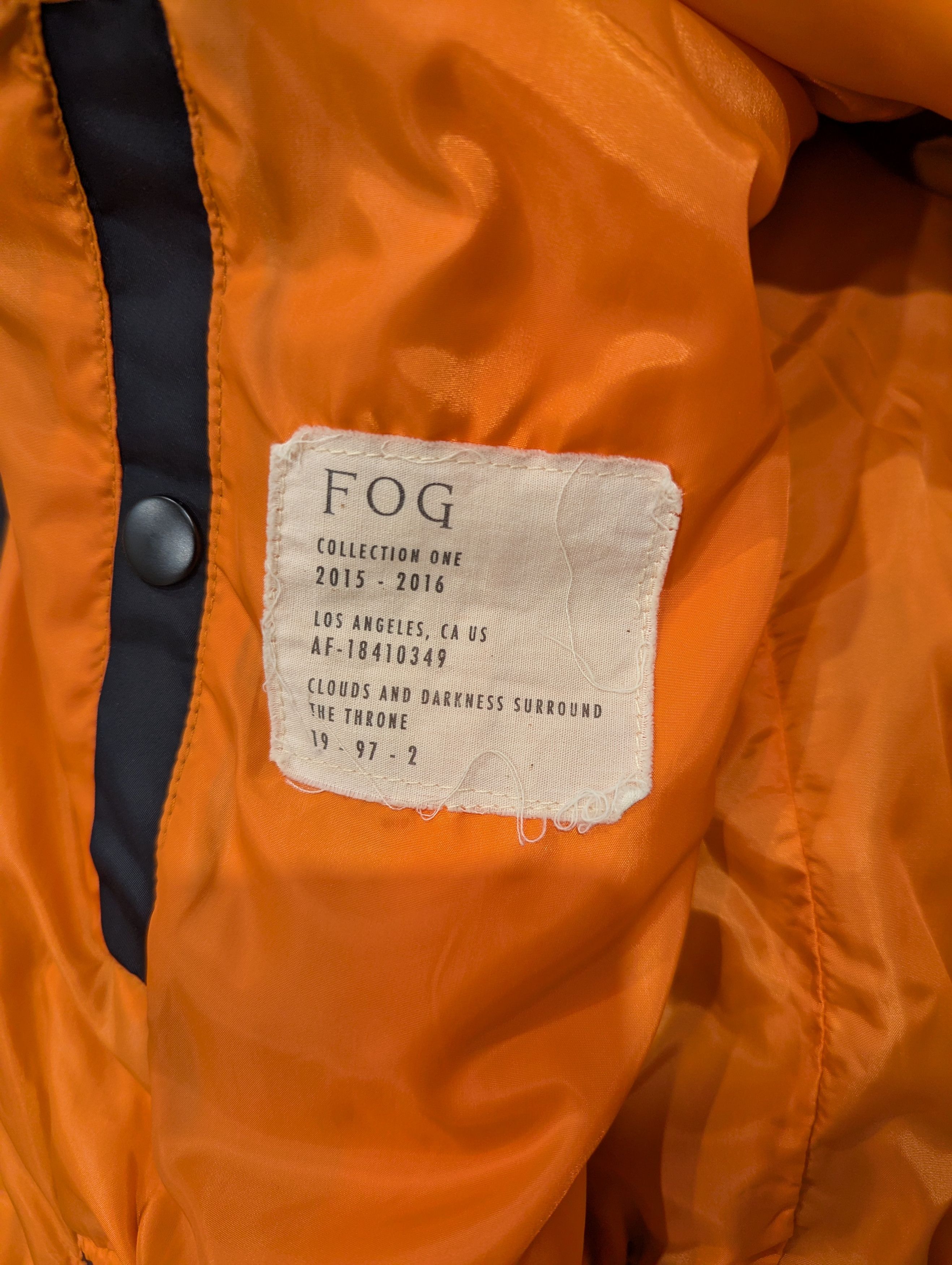Fear of God FOG Collection 1 Bomber Jacket Size US S / EU 44-46 / 1 - 4 Thumbnail