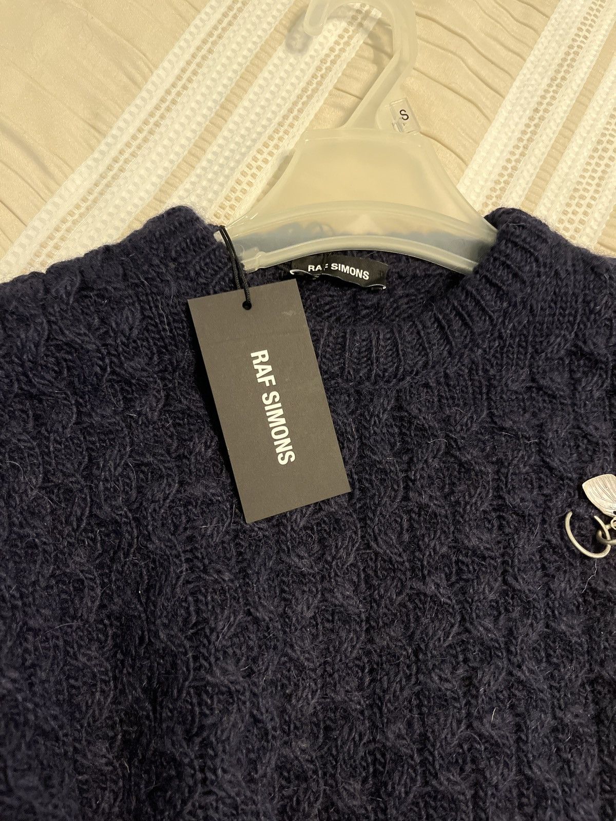 Raf Simons Fine Open Knitted Honey Stitch Jumper Size US XS / EU 42 / 0 - 7 Thumbnail