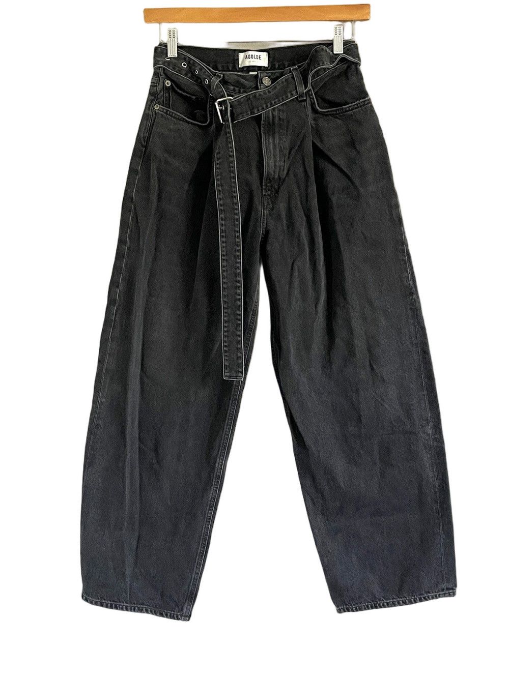 Agolde AGOLDE Belted Baggy Jeans in Conduct - 27" Size 27" / US 4 / IT 40 - 2 Thumbnail