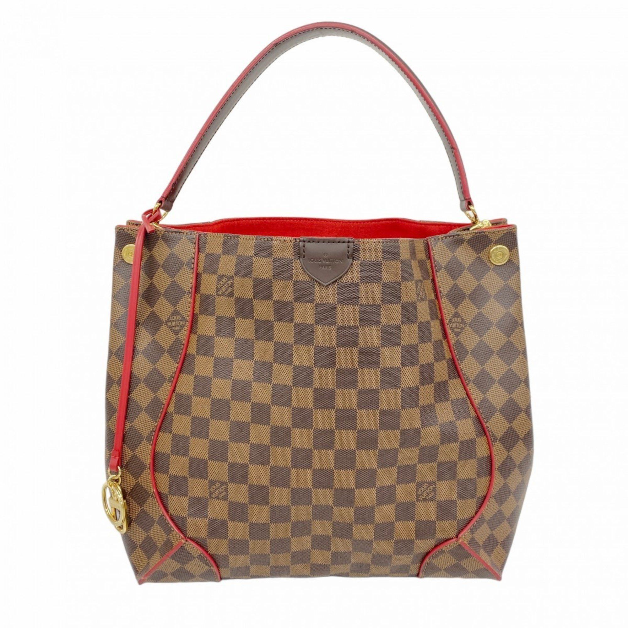 Louis Vuitton Shoulder Bag Damier Kaisa Hobo N41555 Ebene Cerise Ladies, Women's