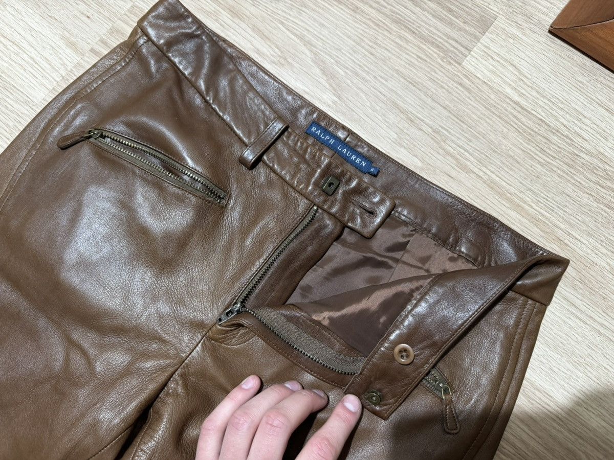 Designer × Polo Ralph Lauren × Ralph Lauren Ralph Lauren lambskin pants 8 Size 30" / US 8 / IT 44 - 5 Thumbnail