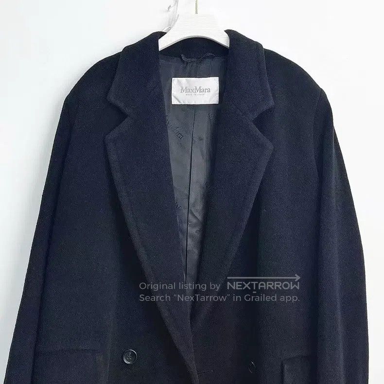 Max Mara Max Mara Black Camel Hair Long Coat Size M / US 6-8 / IT 42-44 - 3 Thumbnail