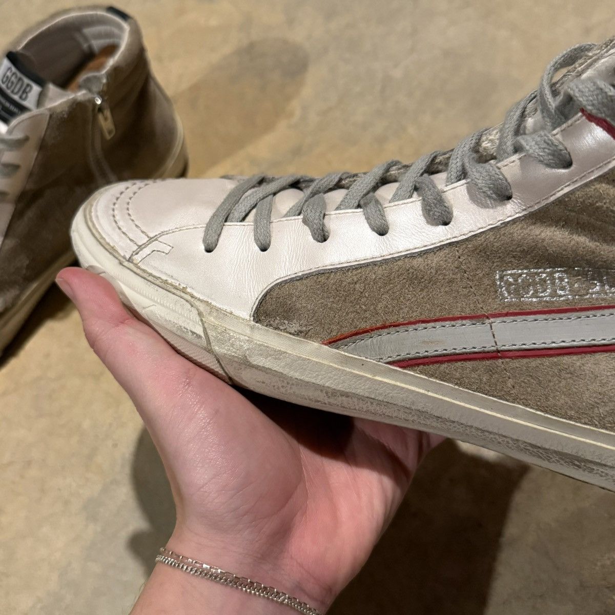 Golden Goose Golden Goose Slide Distressed Suede Sneakers US 8 Size US 8 / EU 41 - 14 Thumbnail