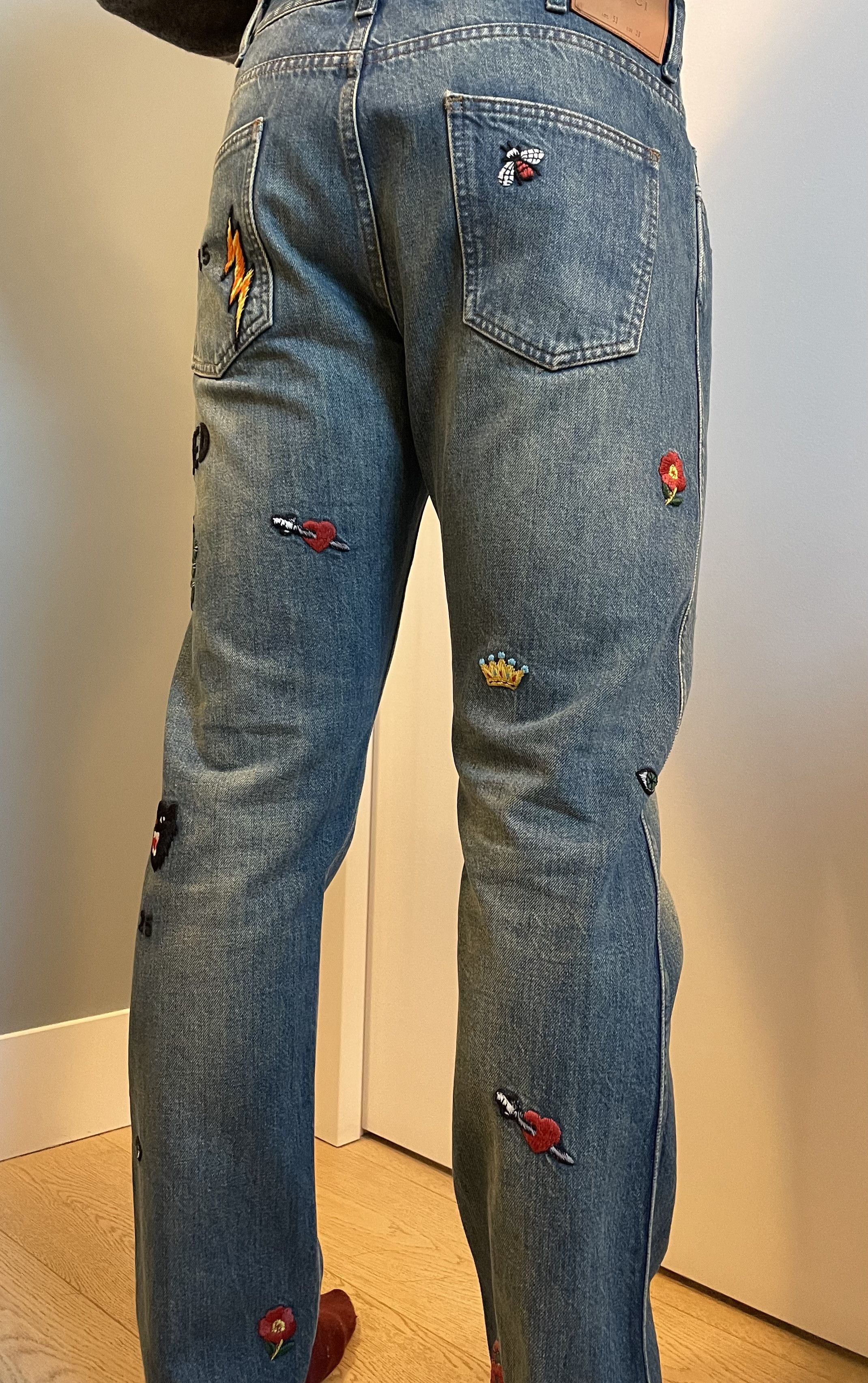 Gucci Gucci FW23 Patchwork Denim Pants Size 36 Size US 36 / EU 52 - 3 Thumbnail