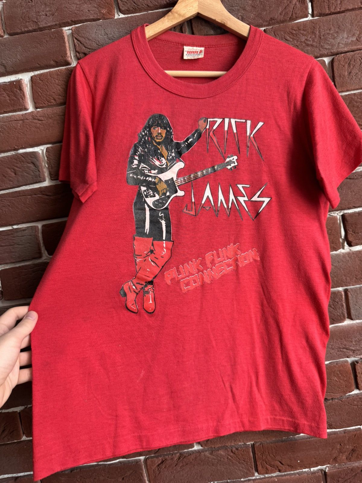 Vintage Vintage 70/80s Rick James Punk Funk Connection Band T Shirt Size US L / EU 52-54 / 3 - 6 Thumbnail