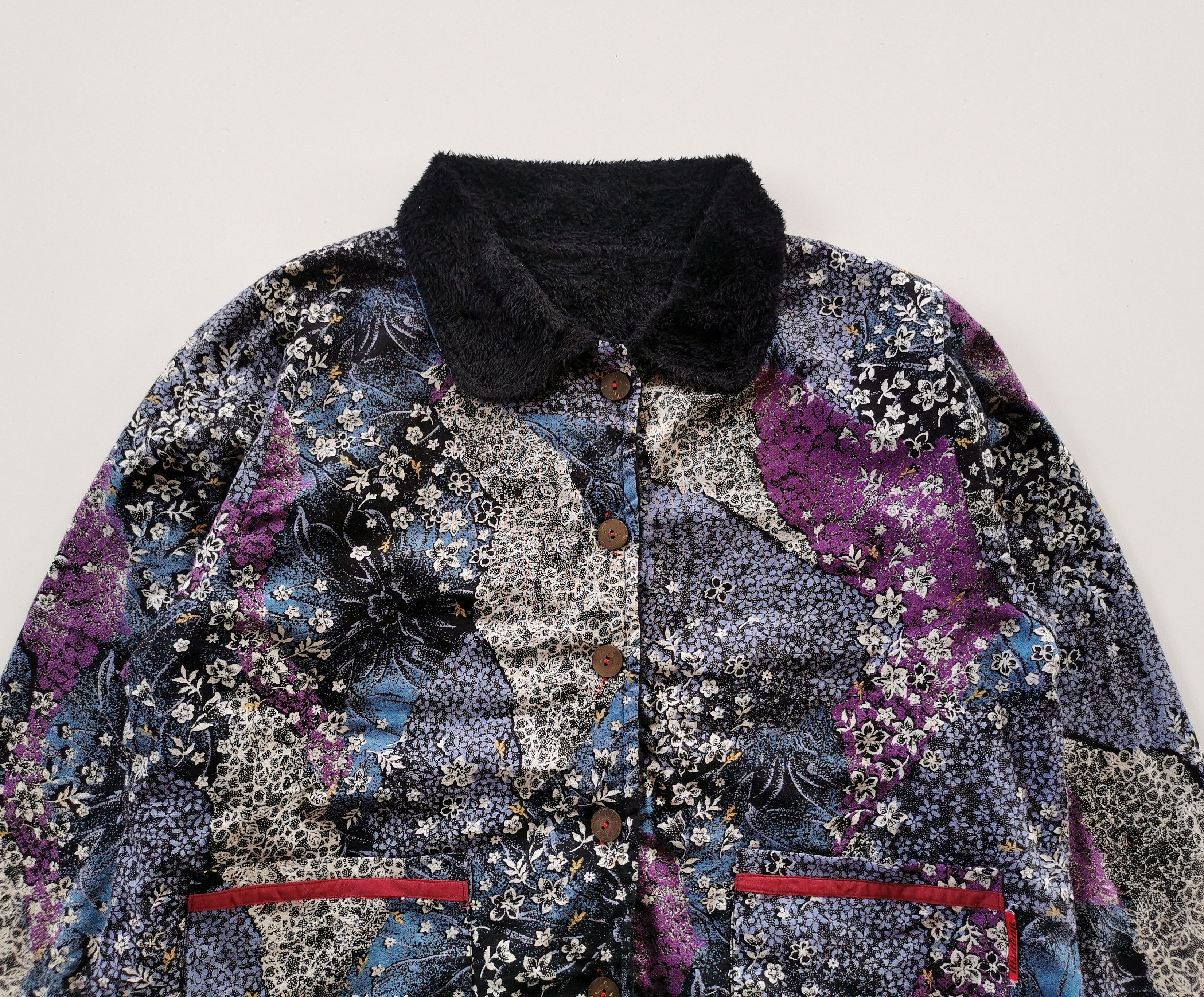 Japanese Brand Hysabun Japan Flower Art Double Pocket Sweater Size US M / EU 48-50 / 2 - 3 Thumbnail