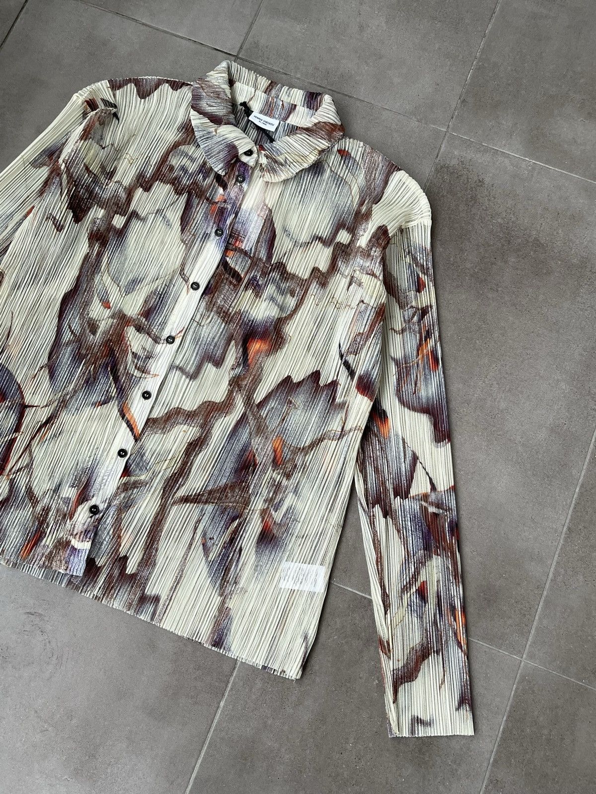 Henrik Vibskov !DS! AW23 Henrik Vibskov Gazpacho Mesh Plisse Shirt Size US S / EU 44-46 / 1 - 12 Thumbnail