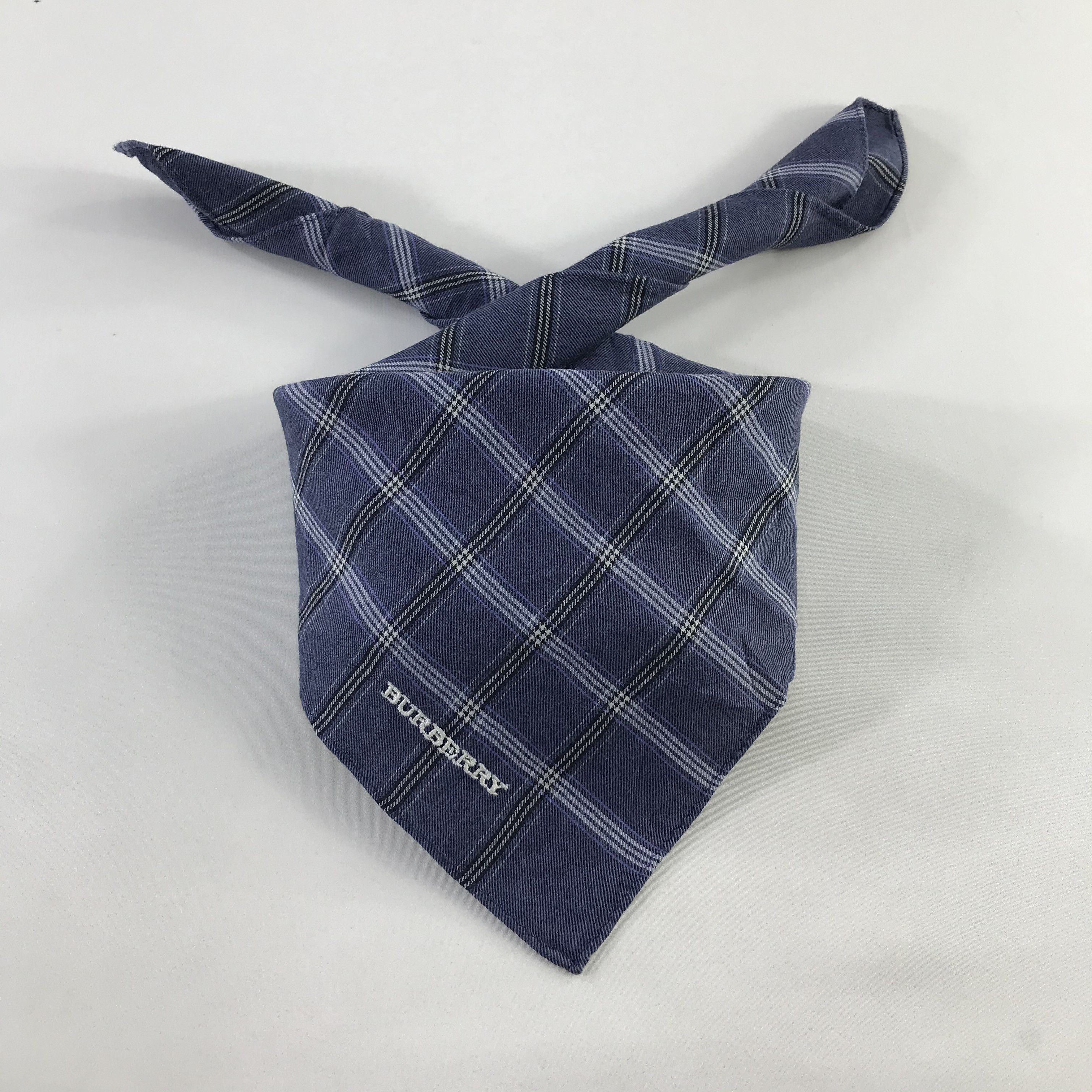 Burberry × Vintage Burberry Bandana / Handkerchief / Neckerchief - S1142 Size ONE SIZE - 2 Thumbnail