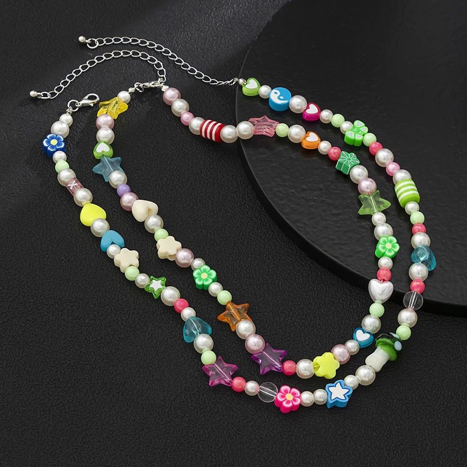 Japanese Brand × Jewelry Double Colorful Star Necklaces Chain Size ONE SIZE - 4 Thumbnail