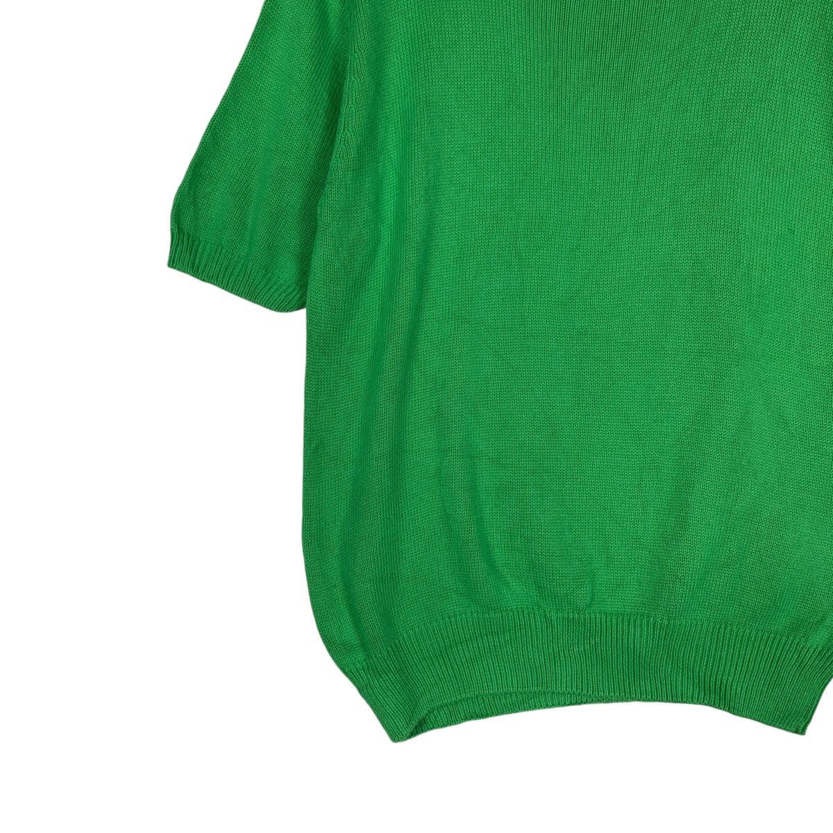 United Colors Of Benetton United Colors Benetton Short Sleeve Green Knitwear #1188-C54 Size US S / EU 44-46 / 1 - 5 Thumbnail