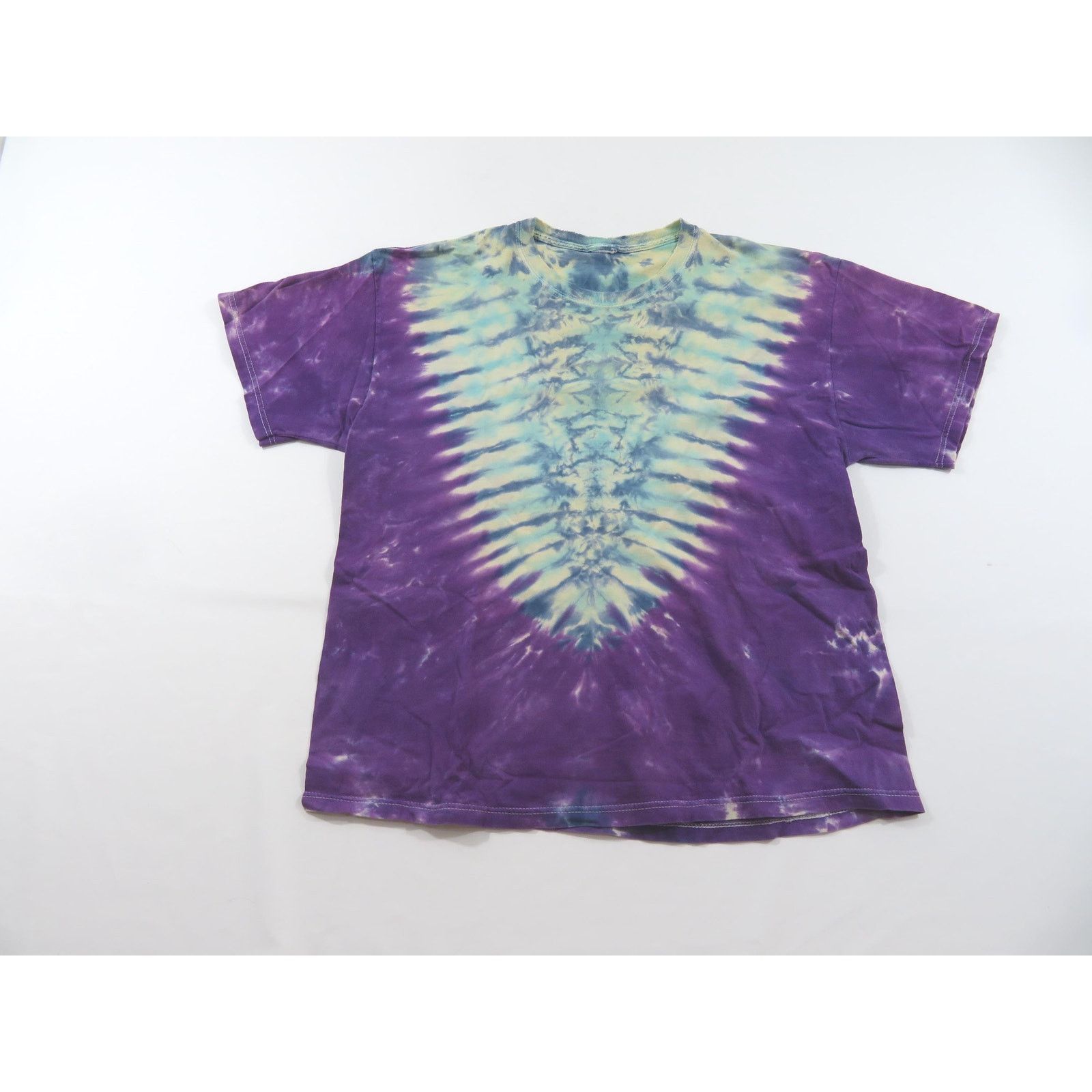 Other Tye Dye T-Shirt, Purple with Blue/Aqua, Sz XL 1990s Size US XL / EU 56 / 4 - 1 Thumbnail