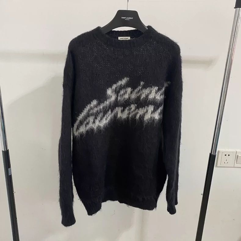 Saint Laurent Paris Saint Laurent Paris 22fw letter logo sweater-2506 Size US S / EU 44-46 / 1 - 1 Thumbnail
