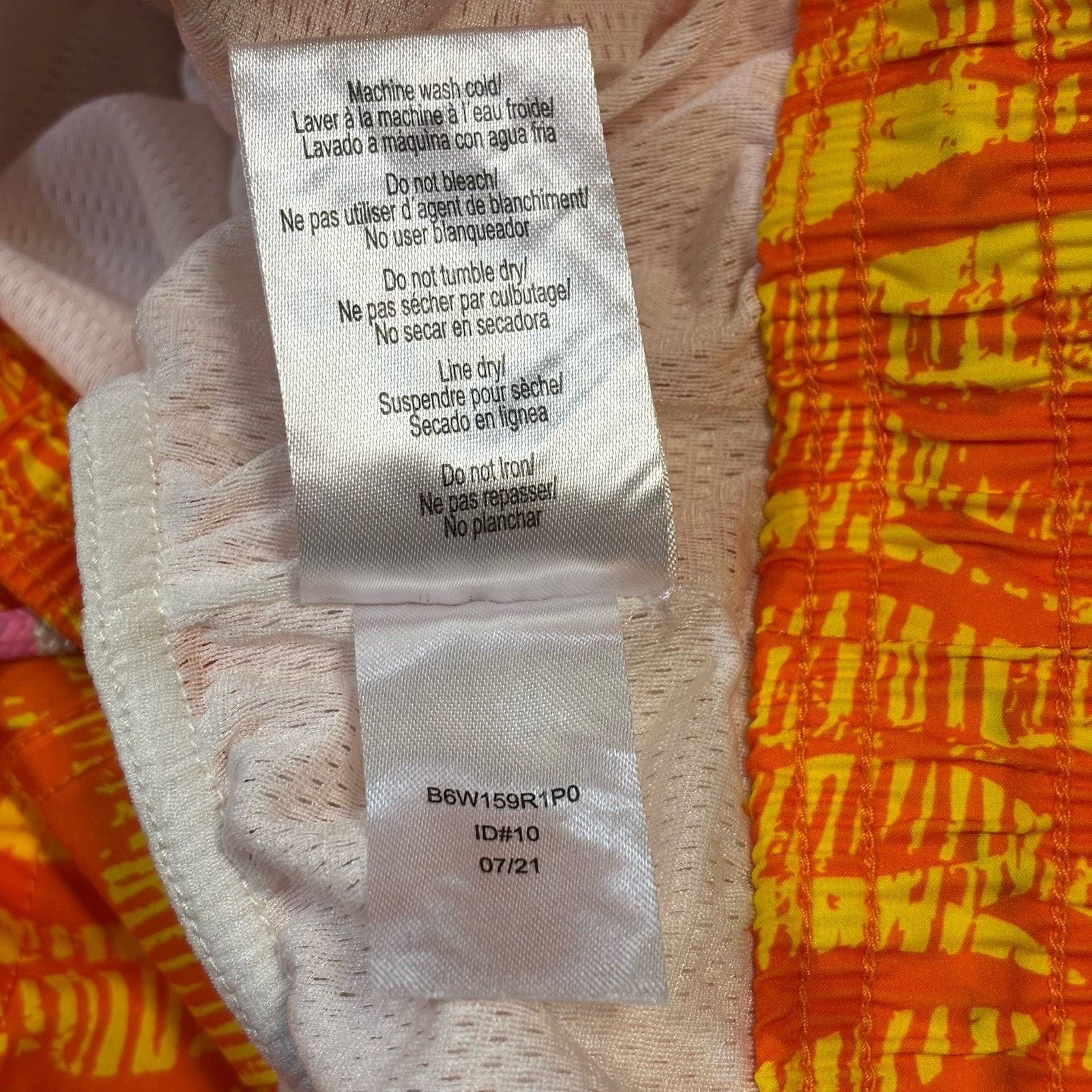 Psycho Bunny Psycho Bunny 3XL Swim Trunks Foley Neon Orange Yellow NWOT Size US 41 - 7 Thumbnail