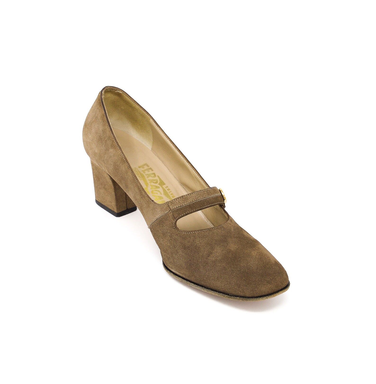 Salvatore Ferragamo Vintage Suede Salvatore Ferragamo Mary Janes size 7 Size US 7 / IT 37 - 3 Thumbnail