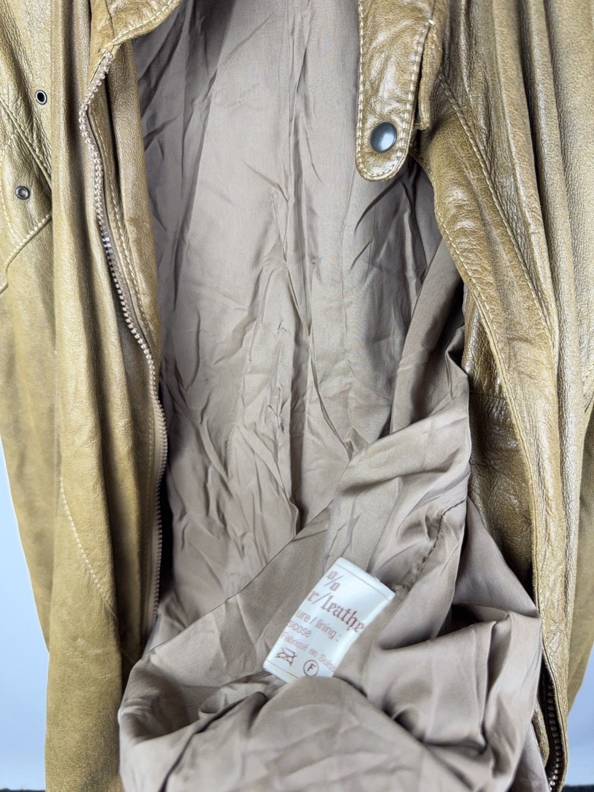 Japanese Brand Vintage 90s Retro Rock Punk Opium The King Leather jacket Size US L / EU 52-54 / 3 - 19 Thumbnail