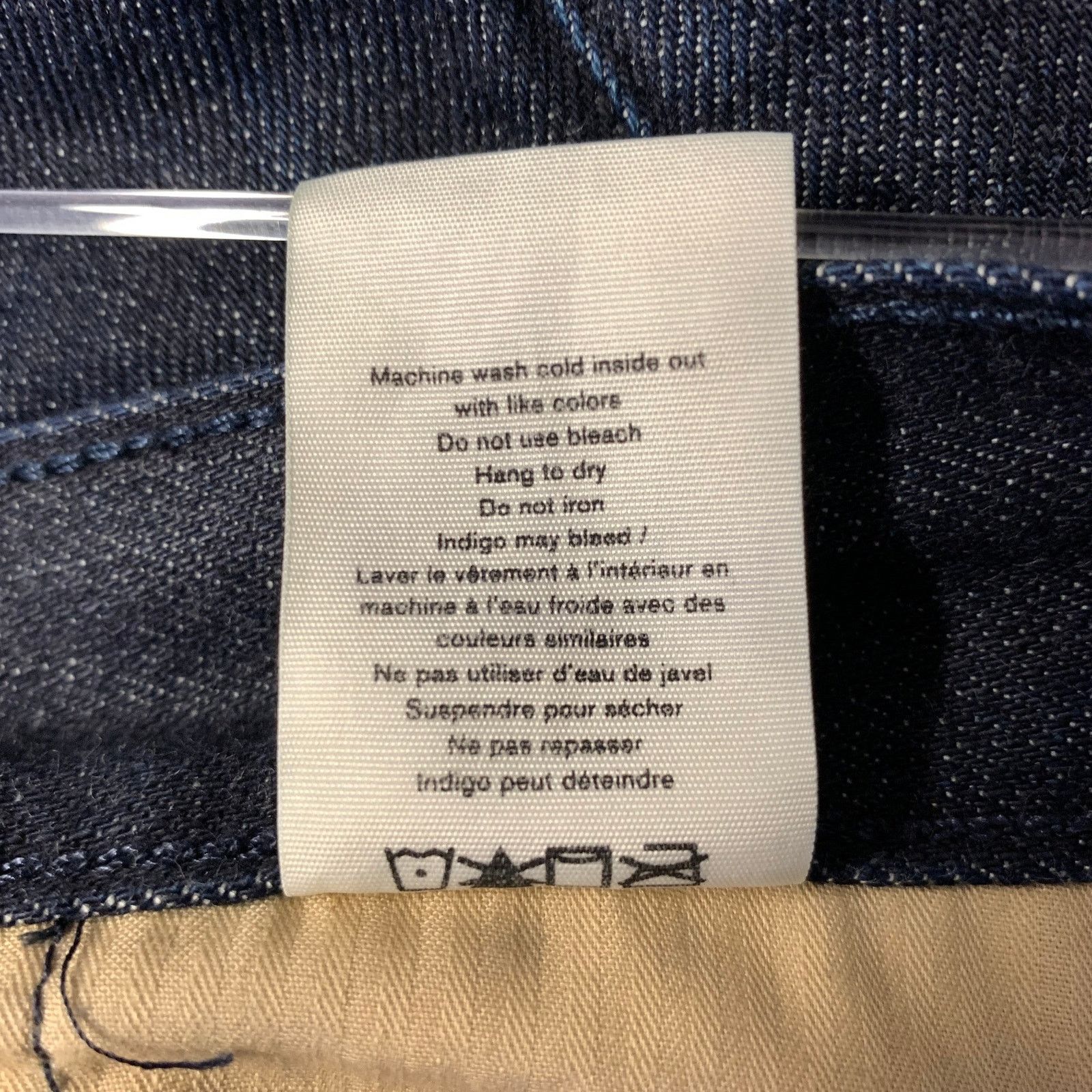 Rag & Bone RAG & BONE Size 32 Navy Cotton Button Fly Jeans Size US 32 / EU 48 - 5 Thumbnail