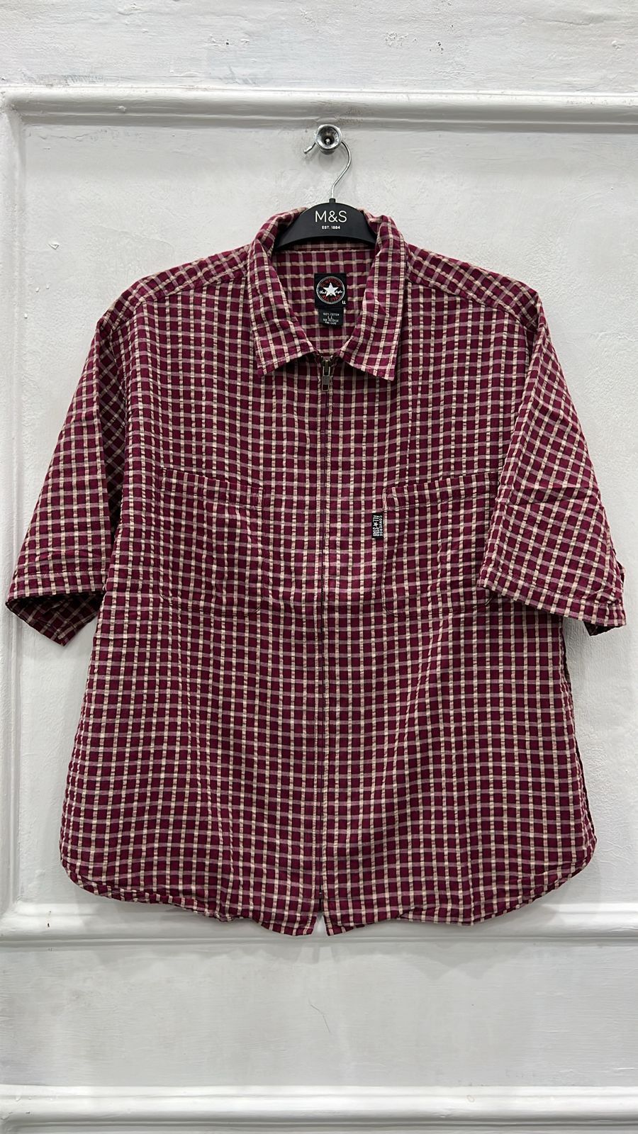 image of Vintage Converse Overshirt in Red, Men's (Size XL)