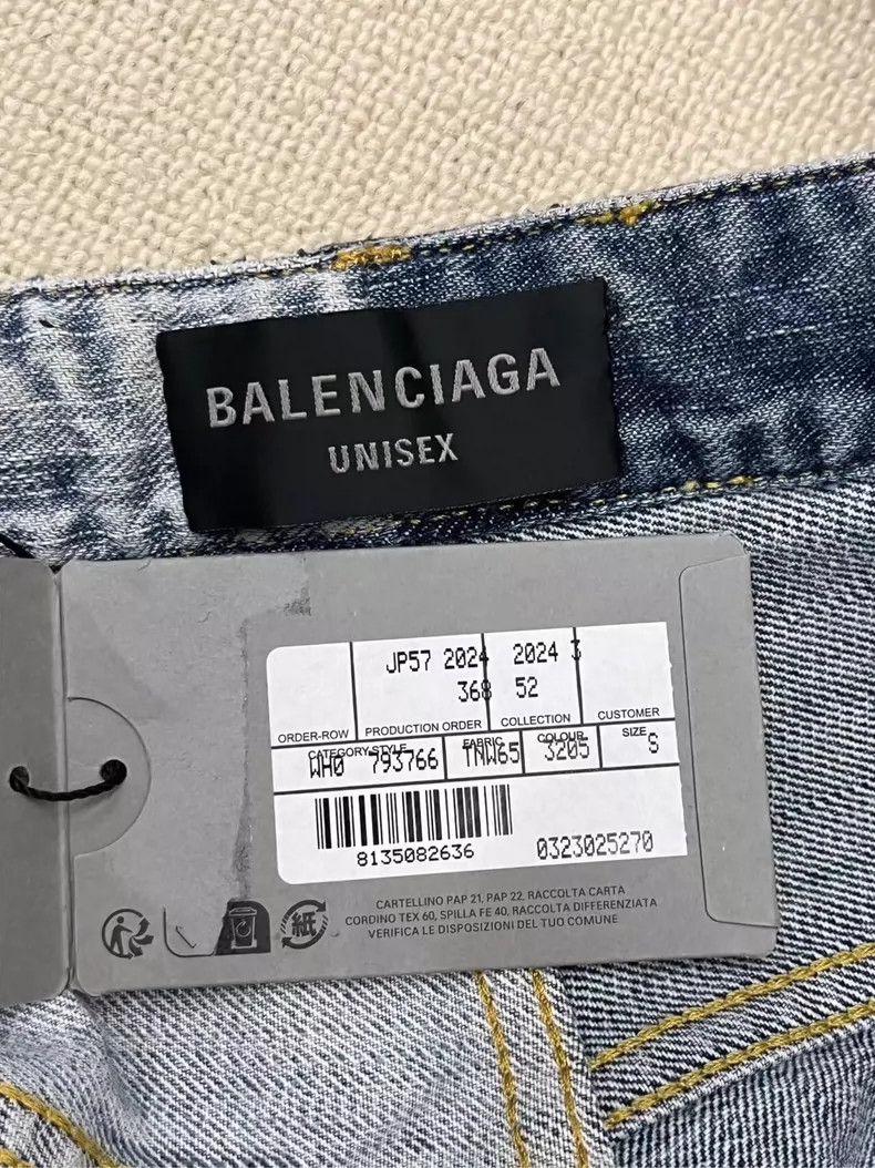 Balenciaga Balenciaga size XS Paneled drawstring jeans Size US 26 / EU 42 - 4 Thumbnail