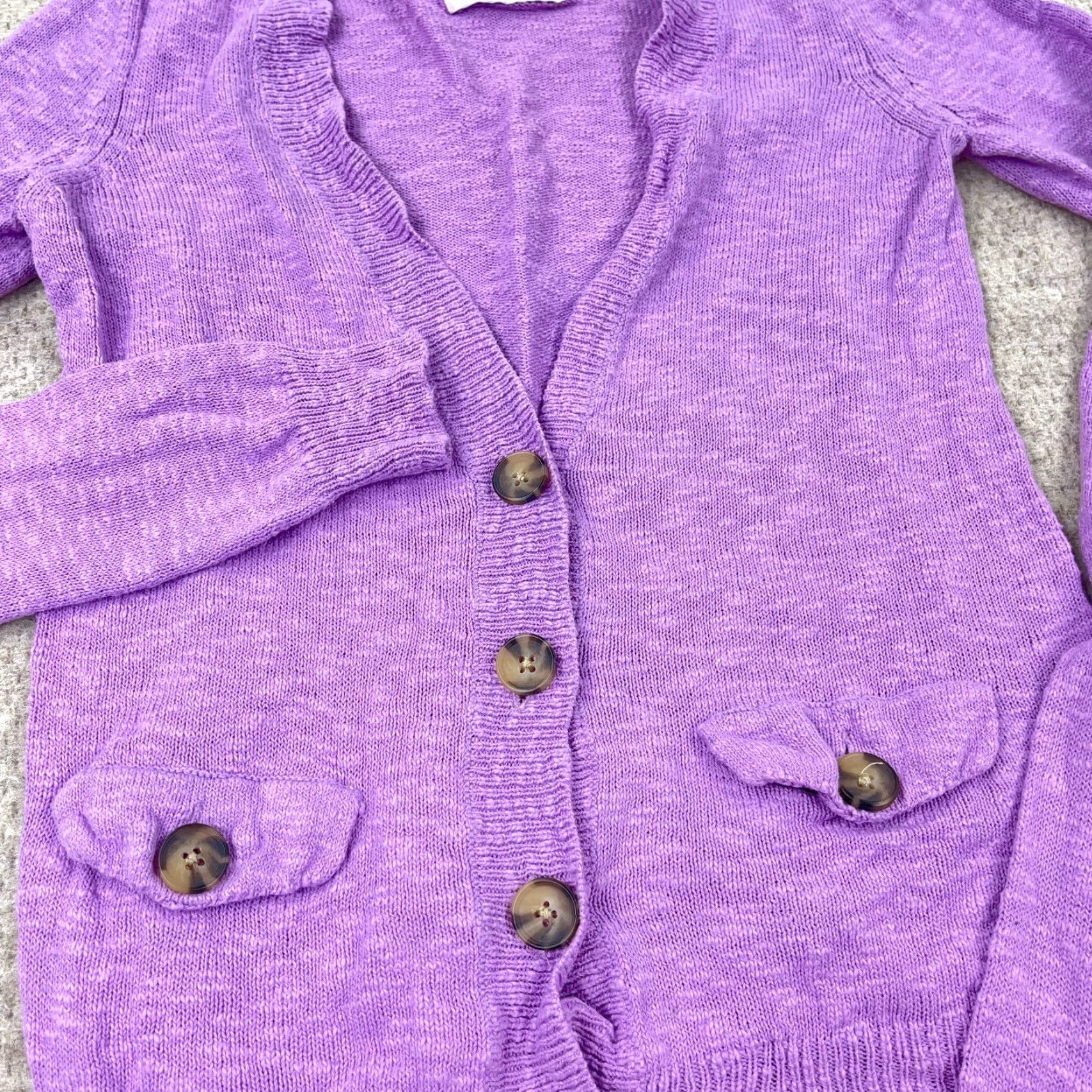 American Eagle Outfitters VINTAGE American Eagle Outfitters Cardigan Sweater Women S Purple V Neck Lightweight Size S / US 4 / IT 40 - 4 Thumbnail