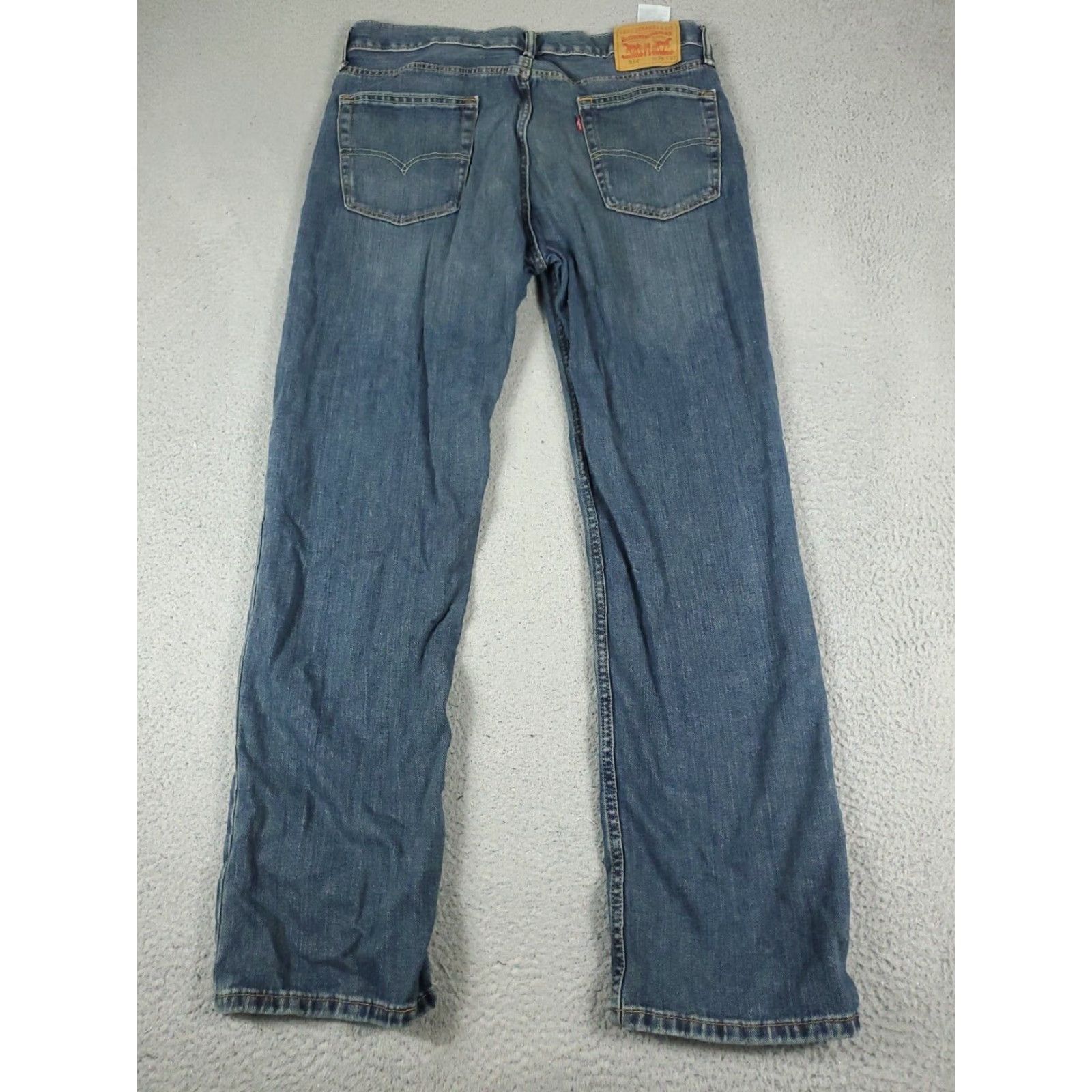 Levi's Levis 514 Jeans Mens Straight Leg Blue Denim Pants 36x32 Size US 36 / EU 52 - 6 Thumbnail