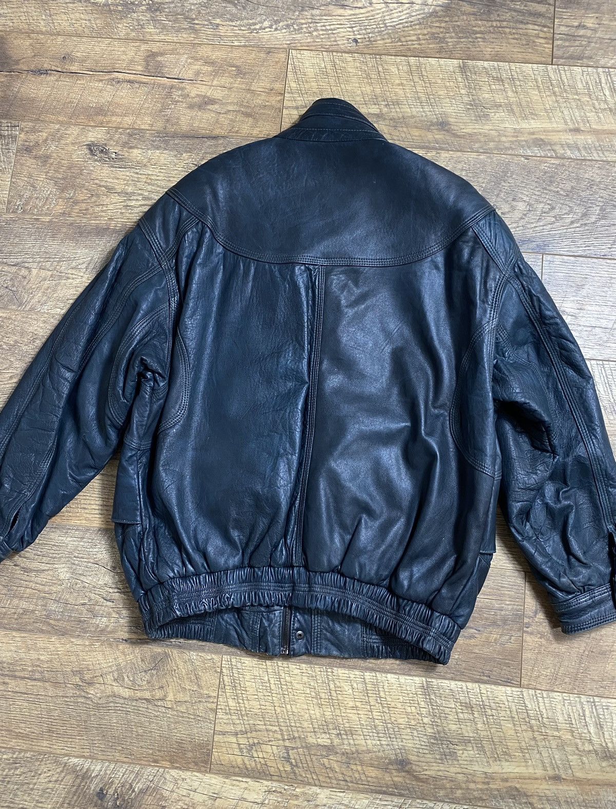 Genuine Leather Vintage Leather Bomber Jacket Forces Style Community 56 Size US XL / EU 56 / 4 - 5 Thumbnail
