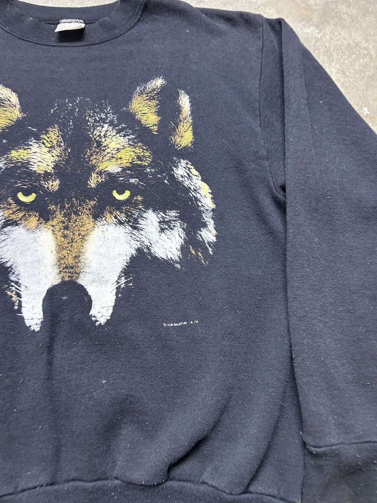 Vintage Vintage 90’s Wolf Animal Nature Sweatshirt Size US M / EU 48-50 / 2 - 2 Thumbnail