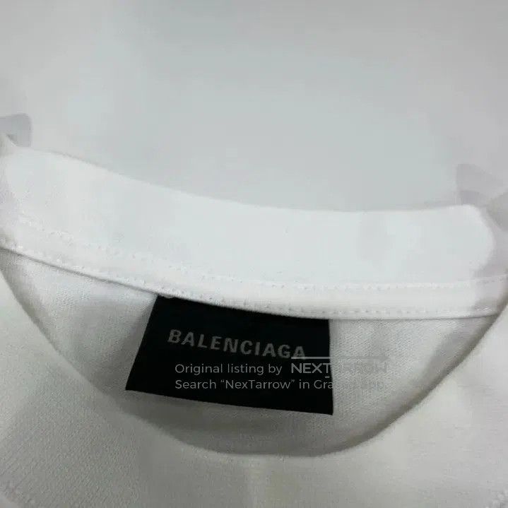 Balenciaga Balenciaga White Graphic Logo Short Sleeve T. Size US S / EU 44-46 / 1 - 5 Thumbnail