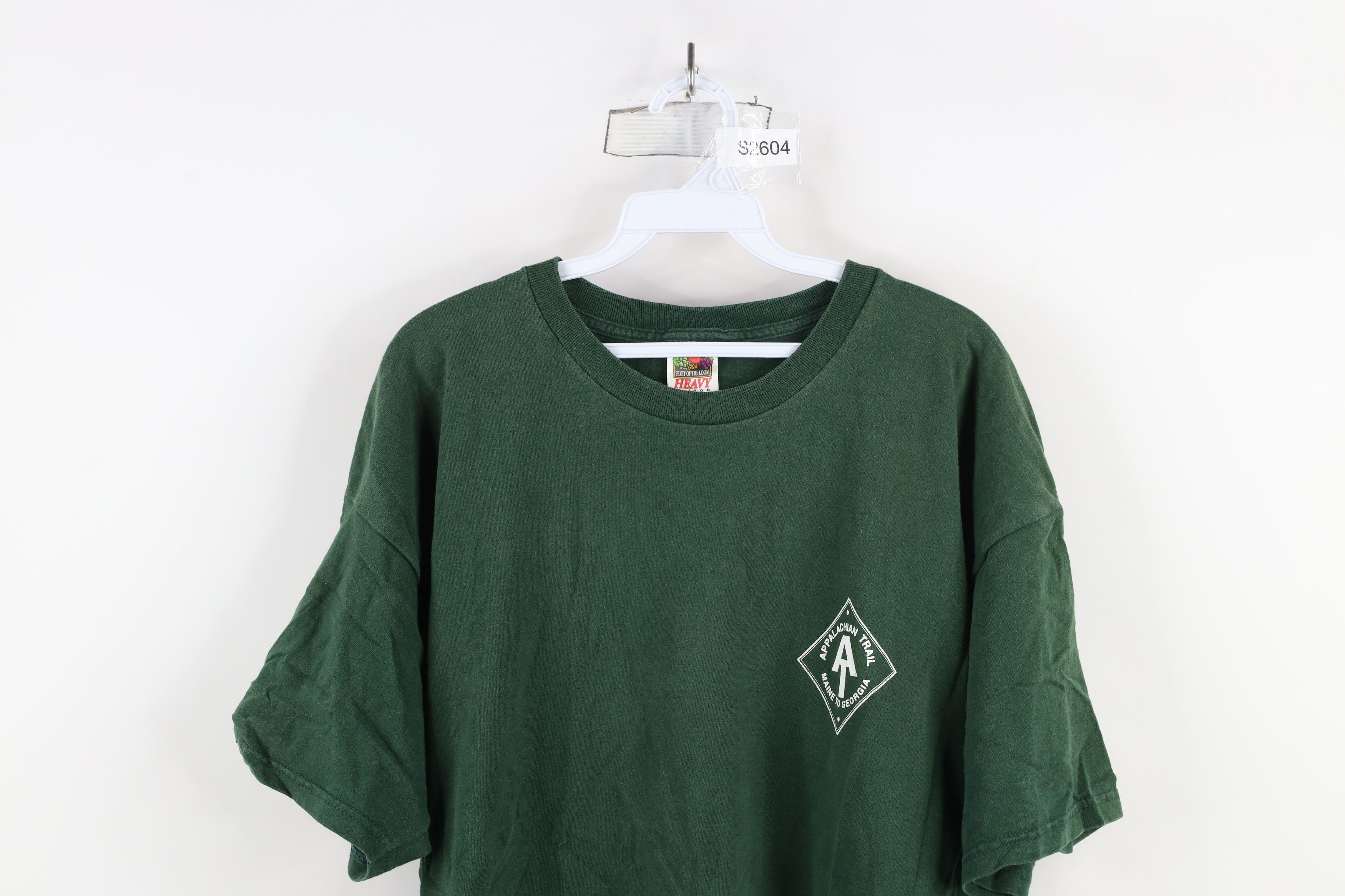 Vintage Vintage 90s Appalachian Trail Maine to Georgia T-Shirt Green Size US XXL / EU 58 / 5 - 2 Thumbnail