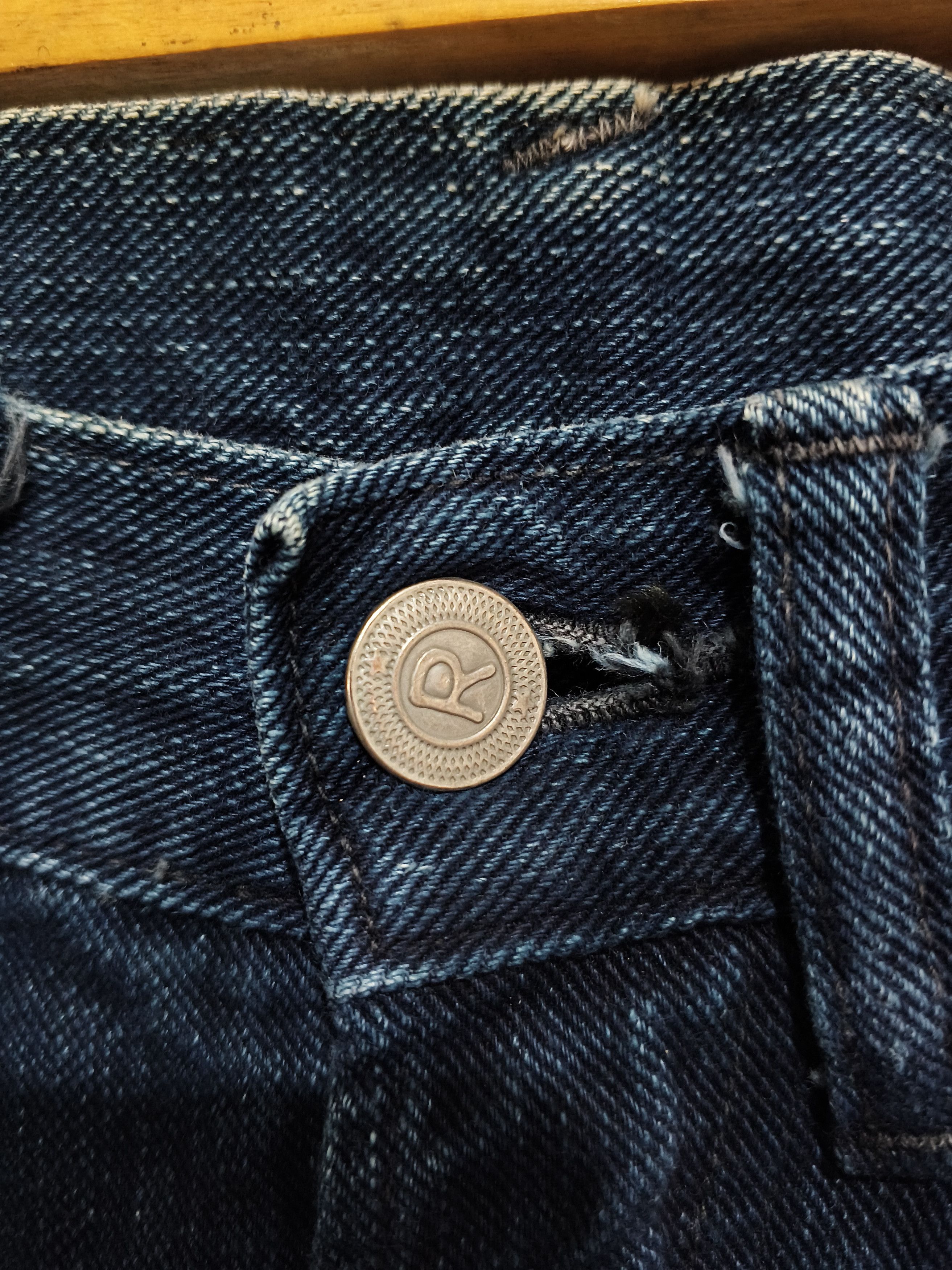 45rpm 🔥Vintage Archival 00s 45Rpm Blue Indigo Buttonfly Jeans Size US 29 - 8 Thumbnail