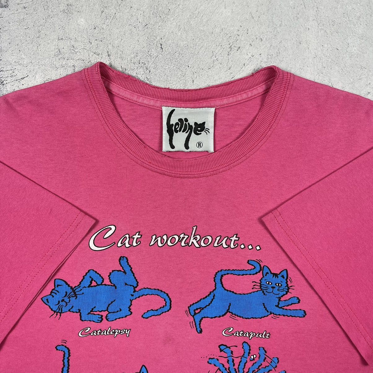 Vintage Vintage Cat Workout y2k graphic tee 90’s Size US M / EU 48-50 / 2 - 3 Thumbnail