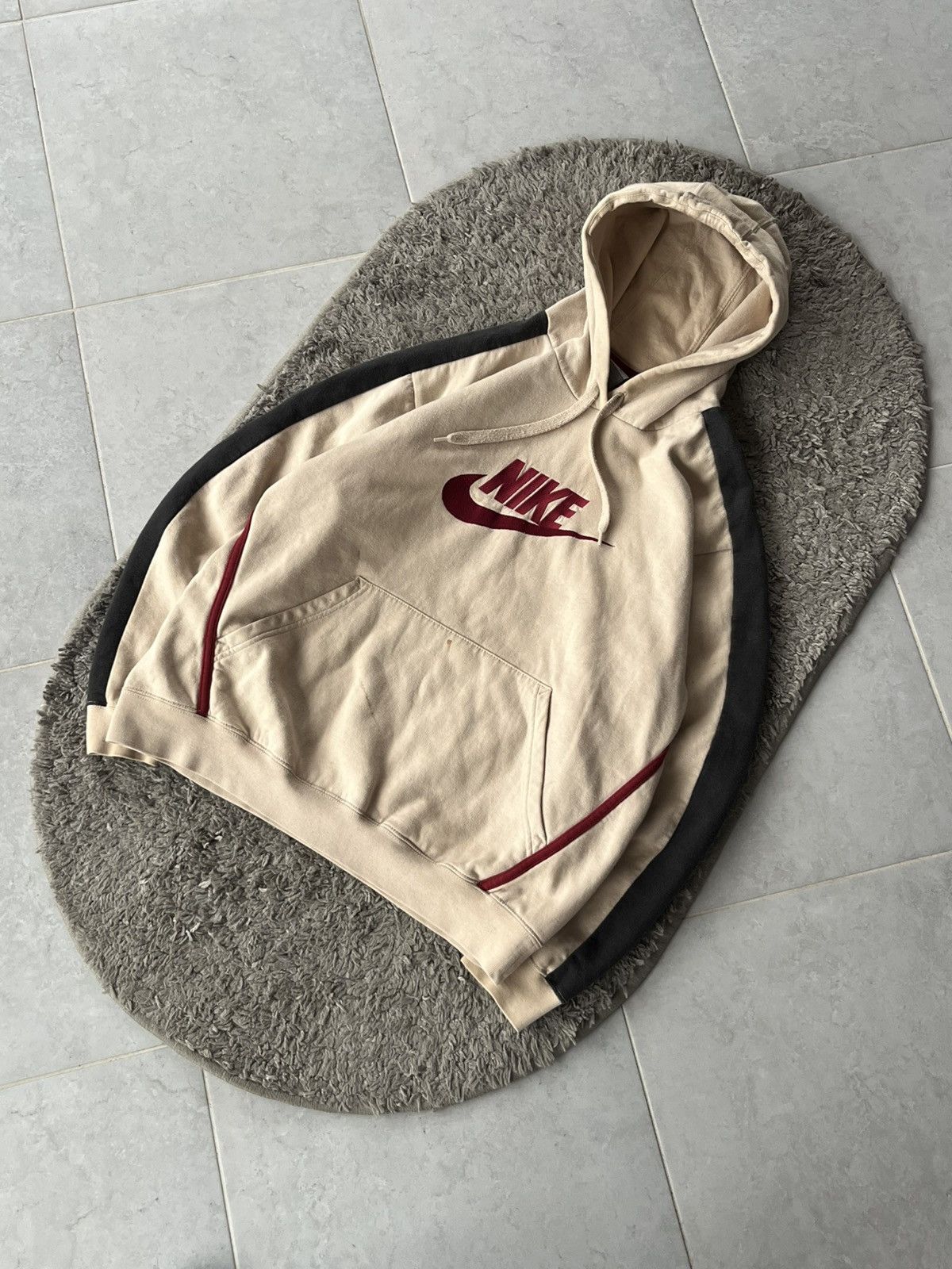 Nike Nike Vintage Hoodie Beige Vintage, Y2K, Streetwear Size US M / EU 48-50 / 2 - 2 Thumbnail