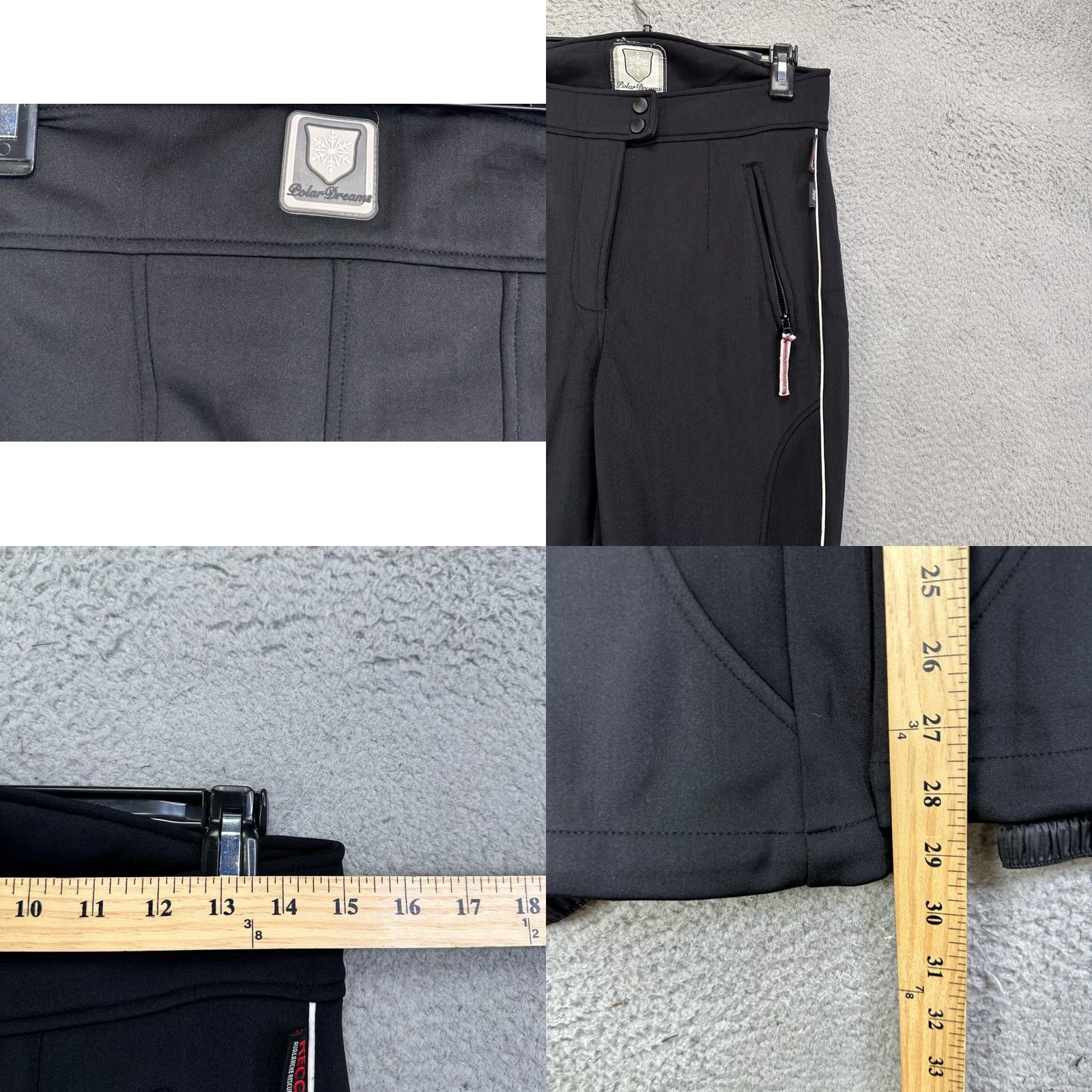 Vintage VINTAGE Polar Dream Pants Womens 10-12 Black Ski Nylon Spandex Wide-Leg Outdoor Winter Adult Womens Size 32" / US 10 / IT 46 - 8 Thumbnail