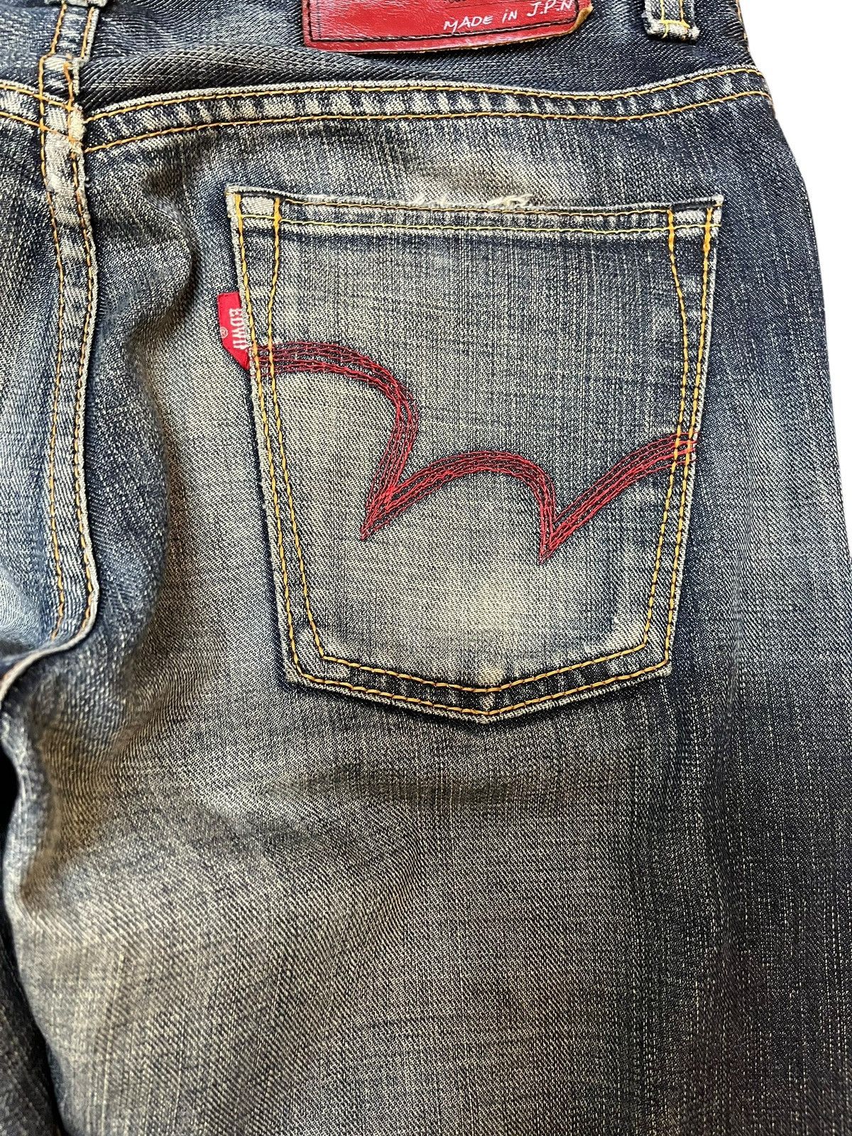 Beauty Beast × Edwin Vintage Edwin 512 Edge Of Blue Jeans Flare Distressed Denim Size US 30 / EU 46 - 8 Thumbnail