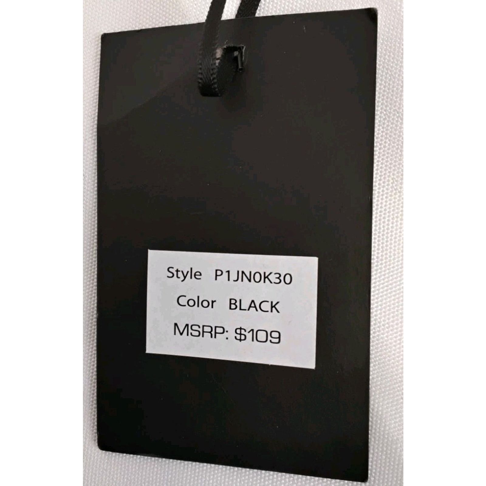 DKNY DKNY Pleather A-Line Skirt Women's M Black Pleats Midi NWT Size 32" / US 10 / IT 46 - 13 Thumbnail
