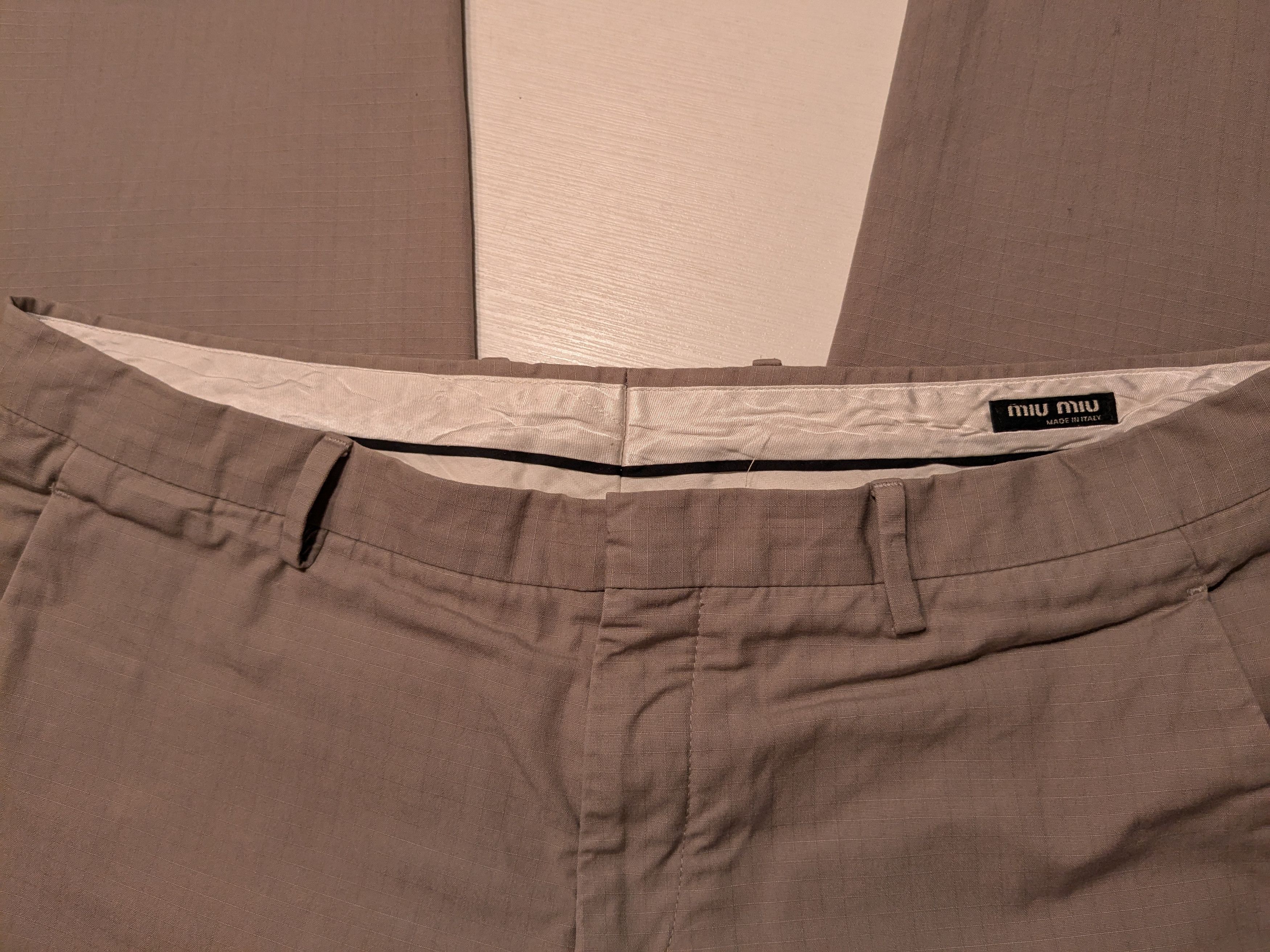 パンツ miu miu archive khaki slacks miu miu archive khaki slacks Miu miu pants - Gem