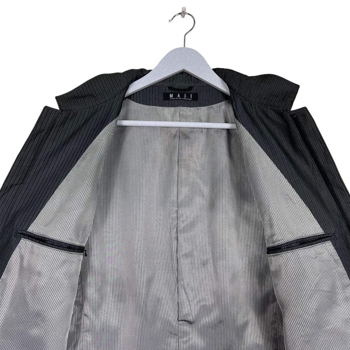 Japanese Brand 🔥 YOHJI YAMAMOTO INSPIRED MAJI MASATOMO HIKORY KHAKI COAT Size US M / EU 48-50 / 2 - 12 Thumbnail