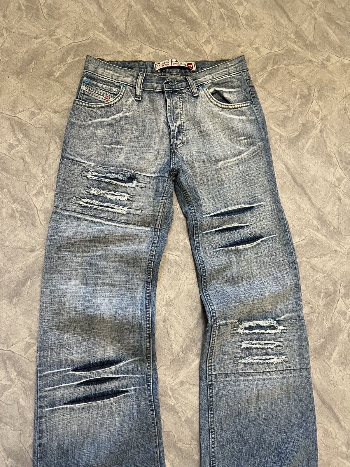 Diesel Crazy Vintage 90s Diesel Flared Baggy Jeans Size 30" / US 8 / IT 44 - 5 Thumbnail
