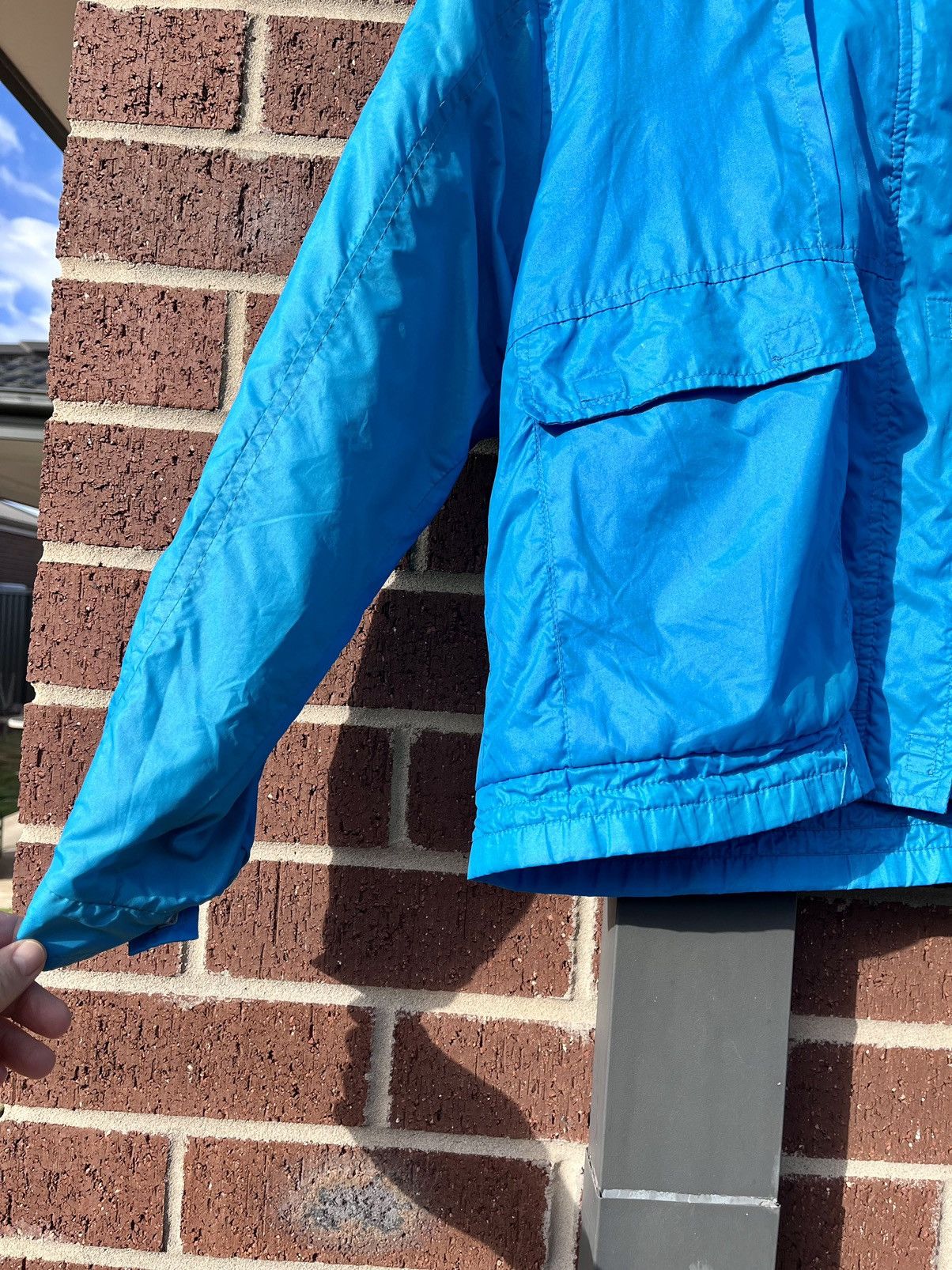 Vintage Bright Blue Vintage Bomber jacket / Parker / Windbreaker Size M / US 6-8 / IT 42-44 - 4 Thumbnail