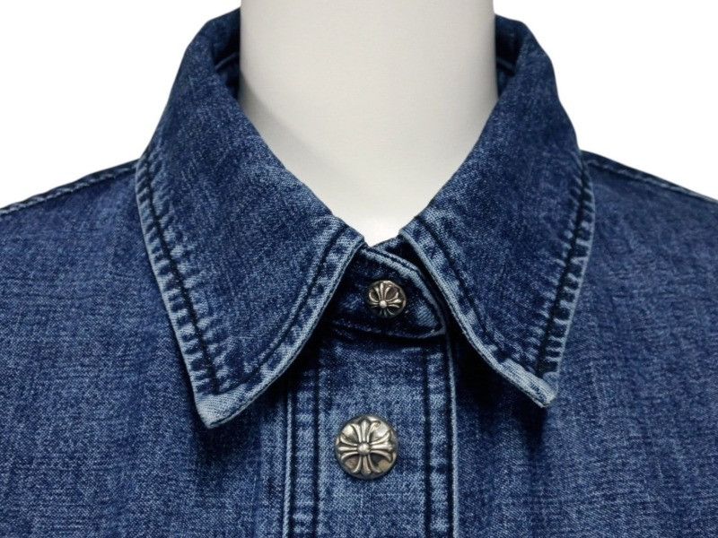 Chrome Hearts Chrome Hearts Cross Patch Denim Jacket Size US S / EU 44-46 / 1 - 4 Thumbnail