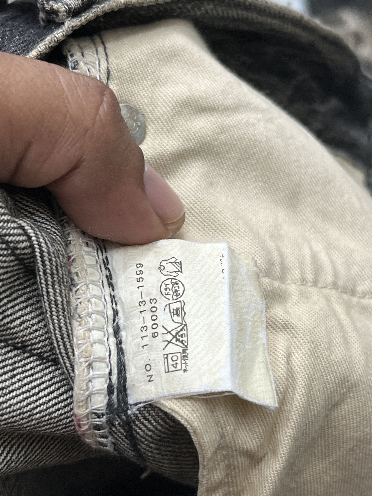 Ships Jet Blue × Vintage 🔥🔥🔥ARCHIVE SHIPS JET BLUE DISTRESSED SELVEDGE DENIM Size US 30 / EU 46 - 22 Thumbnail